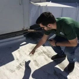 Miami Beach Condo Silicone Roof Coating System — Perkins Roofing project photograph