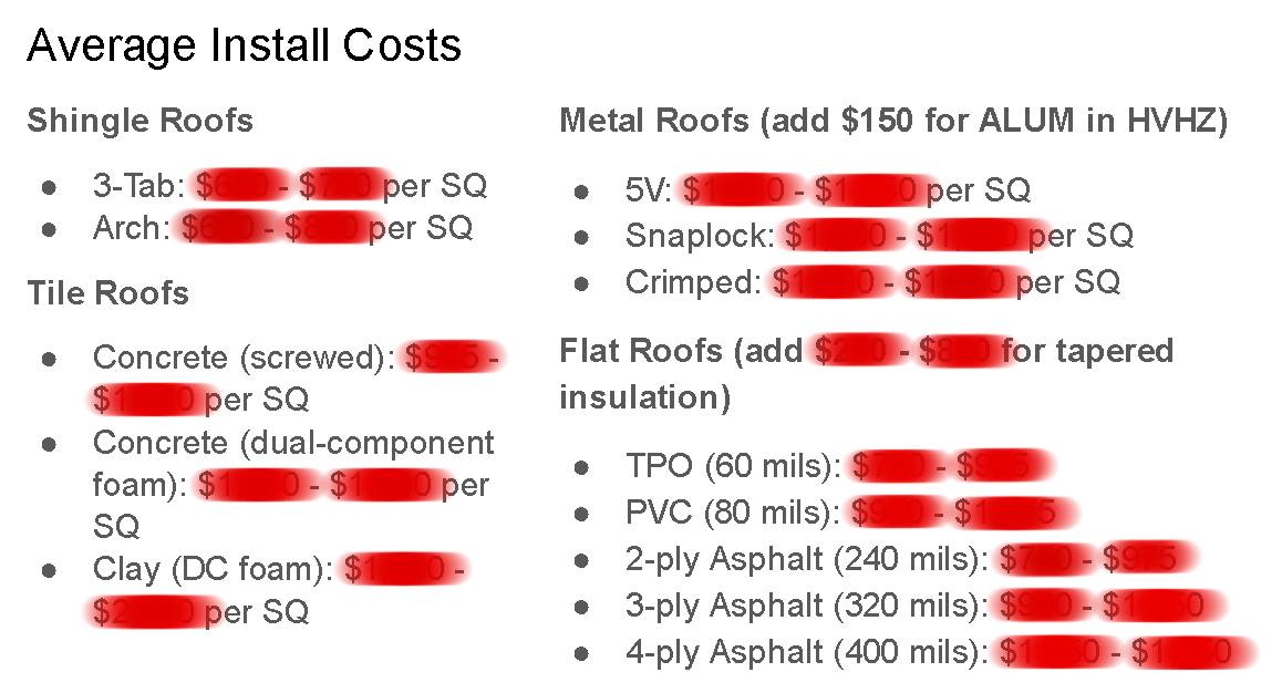 Webinar - new roof installers