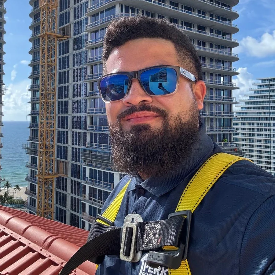 Mauricio Campos, Project Manager, Perkins Roofing Corp. Mauricio Campos, Project Manager, Perkins Roofing Corp.