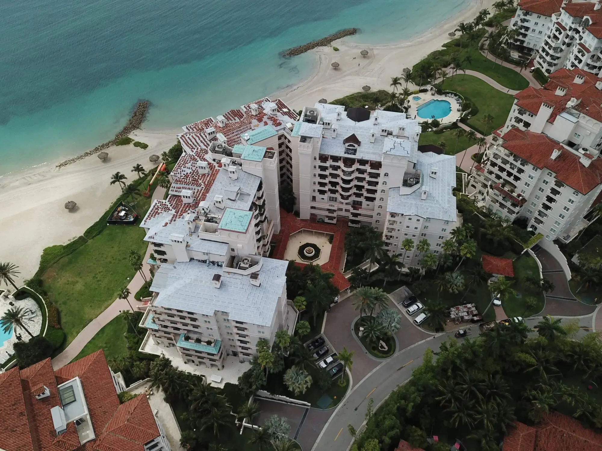 Fisher Island Clay Barrel Tile Re-Roof -