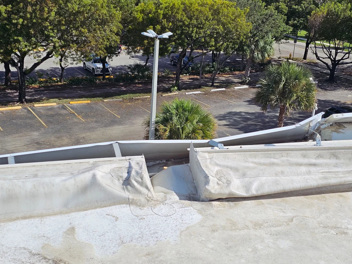 Roof Storm Damage after Hurricane or Wind storm